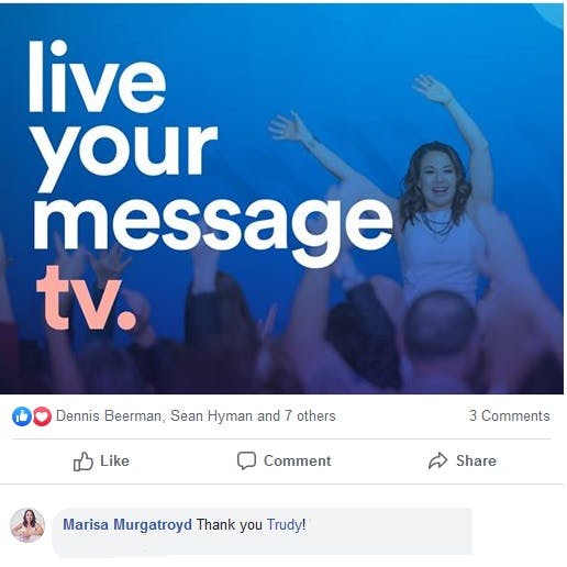 thumbnail of the Live Your Message TV show